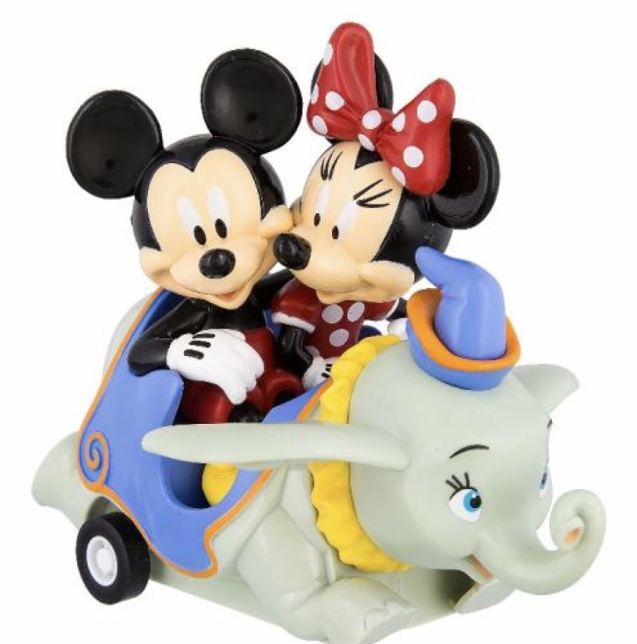 Toys * | Best Pirce Disney Pullback Toy Mickey And Minnie In Dumbo Vehicle