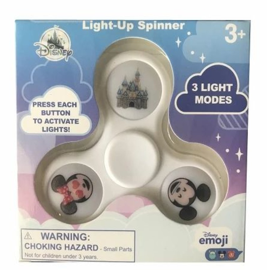 Toys * | Cheap Disney Fidget Spinner Mickey, Minnie, And Castle White