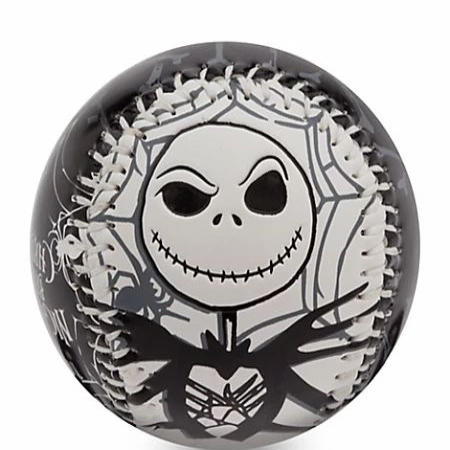 Toys * | Best Pirce Disney Collectible Baseball Jack Skellington Black & White