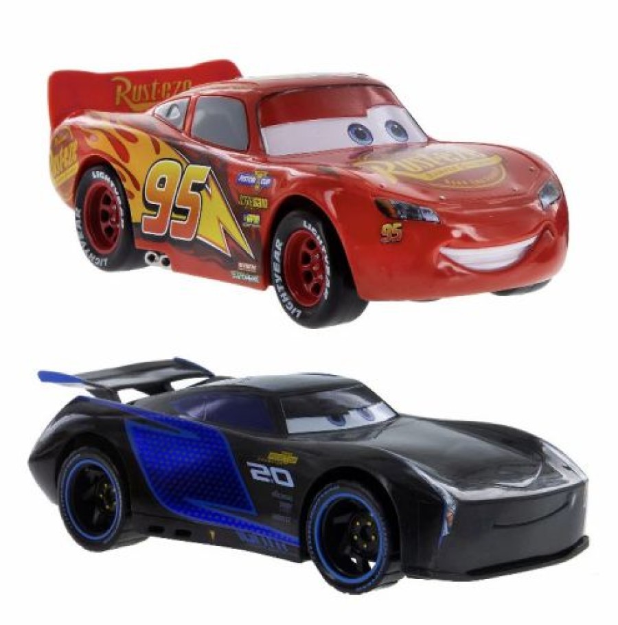 Toys * | Coupon Disney Pullback Toy Disney Cars Mcqueen And Jackson Storm