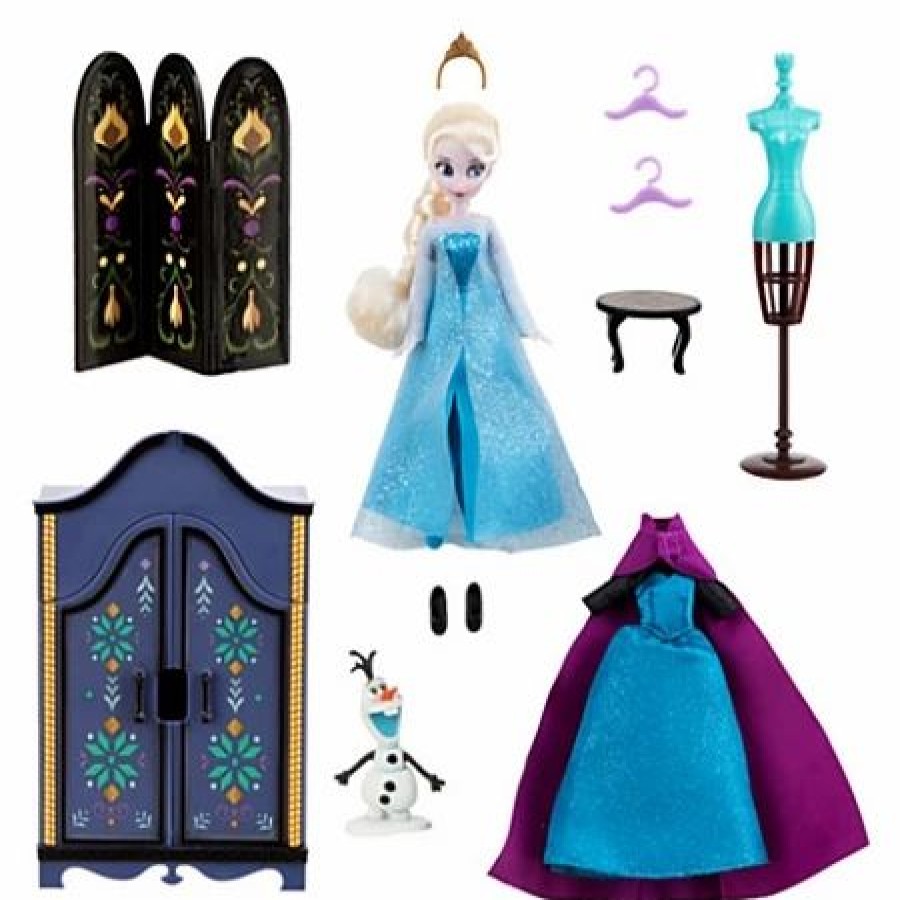 Toys * | Cheap Disney Doll Play Set Frozen Elsa Wardrobe Set