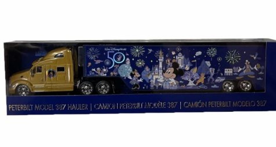 Toys * | Best Sale Disney Toy Hauler Truck Walt Disney World 50Th Anniversary